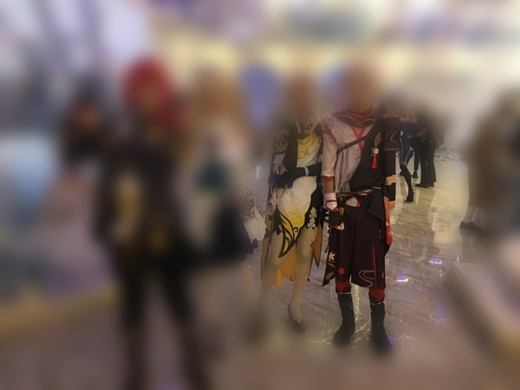 漫骨原神cos带假毛，枫原万叶cos服稻妻...