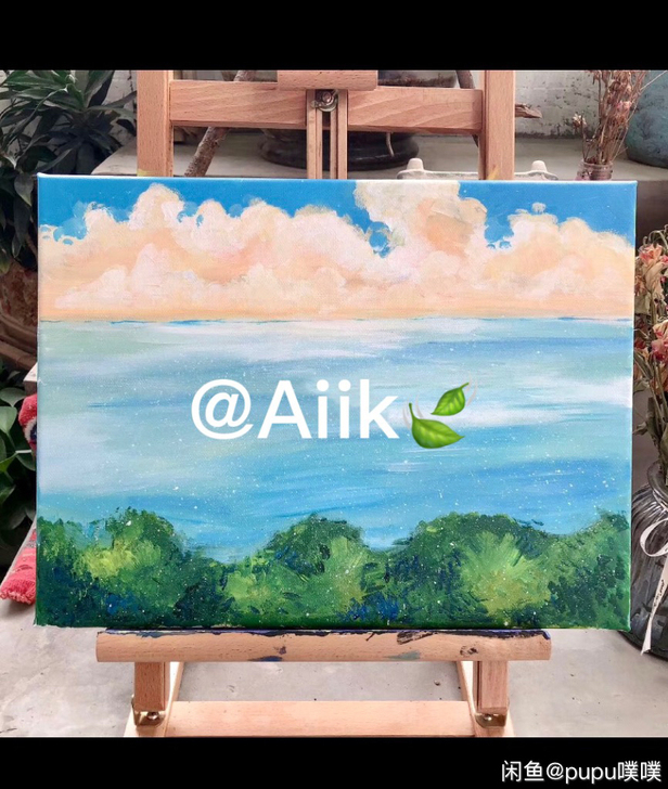 纯手绘丙烯画