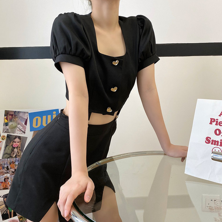 宋黛 日系原宿风暗黑两件套女2020夏新款...