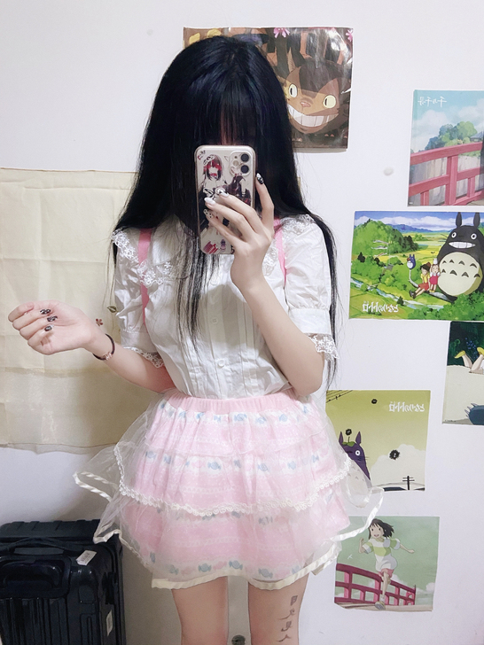 粉色糖果蓬蓬裙