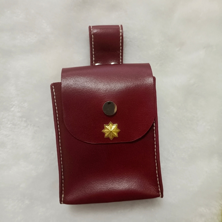 男士腰包，手工皮具，初期练手作品，不太完美...