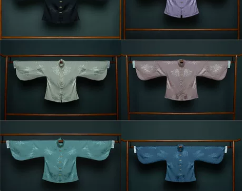 五五年原创汉服 明制立领对襟琵琶袖短袄 全...