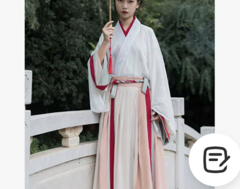 【秋色】五五年汉服女晋制交领齐腰，秋色 尺...
