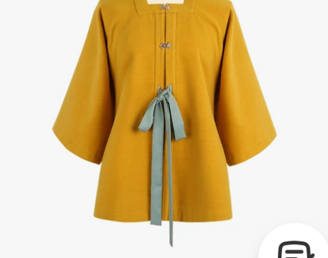 七月夕 故人游 明制汉服短袄 方领半袖 汉...