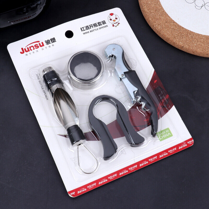 红酒开瓶器套装 红酒酒具五件套 海刀马开瓶...