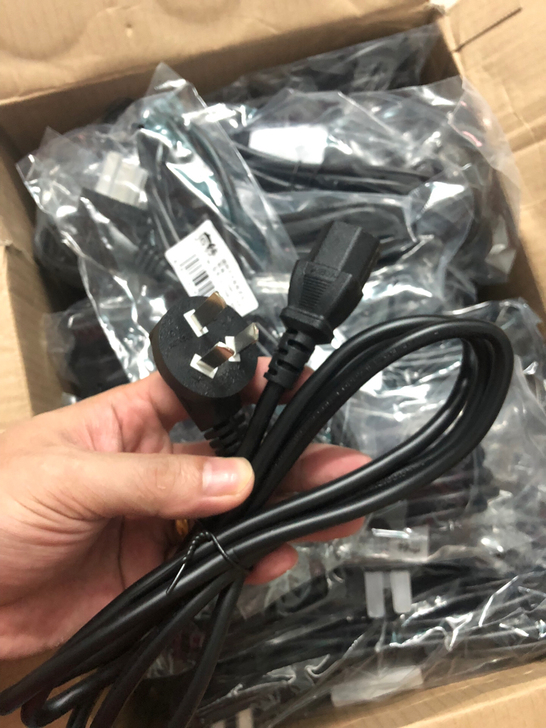 广线 国标电脑主机显示器电源线品口三孔0....