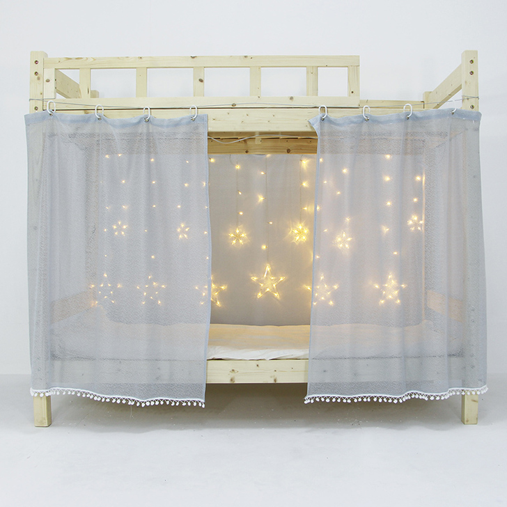 新款公主蚊帐大学生寝室上铺带支架床纱床帘床...