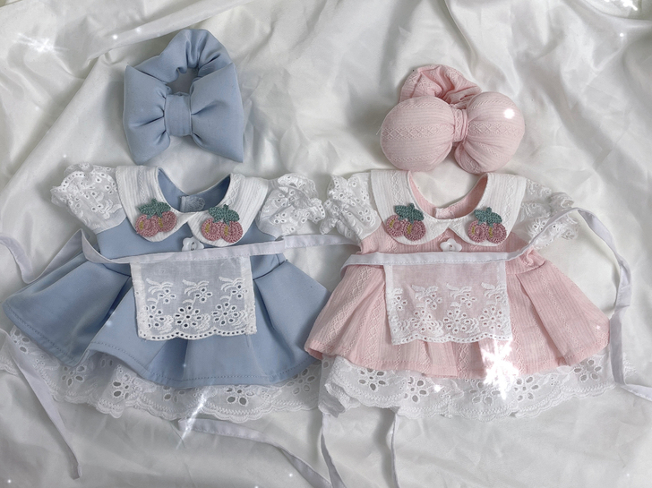 棉花娃娃20cm衣服 粉色芭蕾小裙子