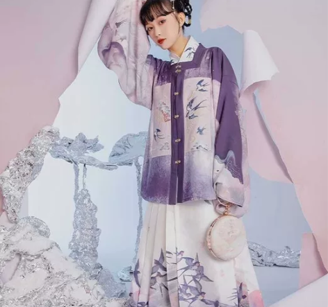 包邮出 七月夕 诸神黄昏 明制方领绣花补服...