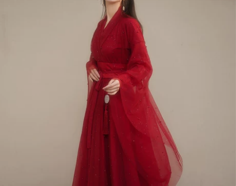 2022原创汉服女夏季古装飘逸超仙中国风裙...