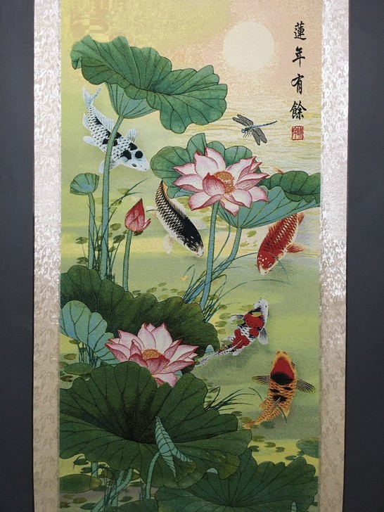 编号：GH001 批发中堂刺绣画 中堂花鸟画