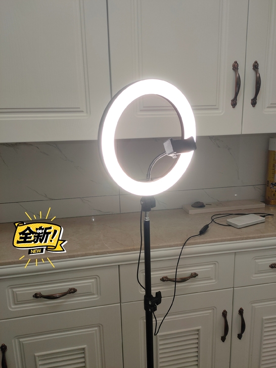 【亏本转让】闲置大号直播灯手机直播支架带补...