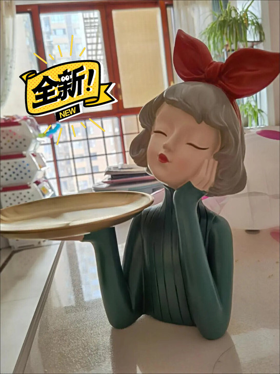 【正品亏本包邮】居家装饰品泡泡女孩托盘 女...