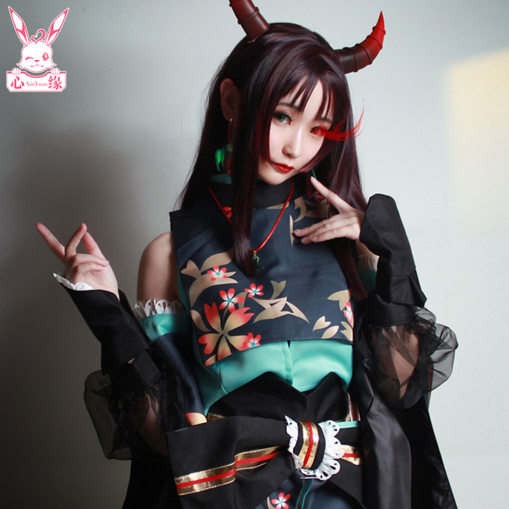 【出】阴阳师吸血姬紫裘碧染皮肤cos服m码...