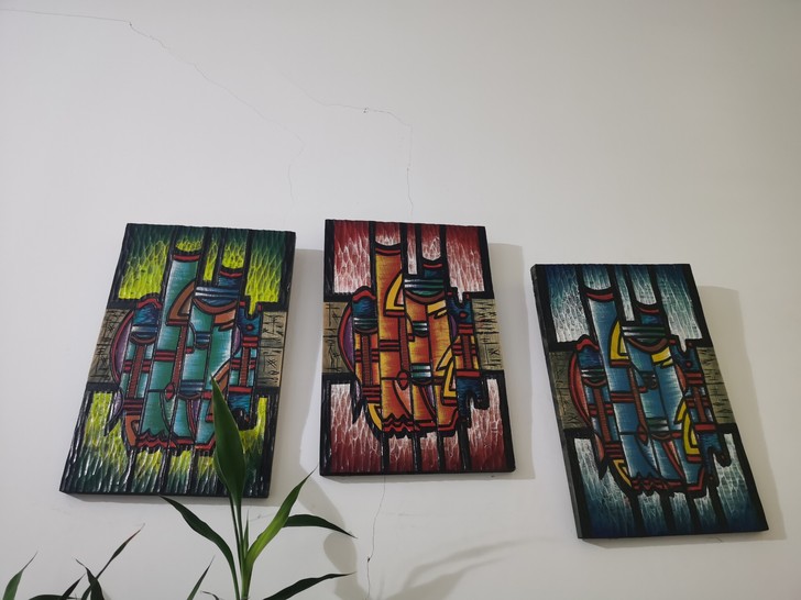 木板雕刻画，价格私聊，装饰