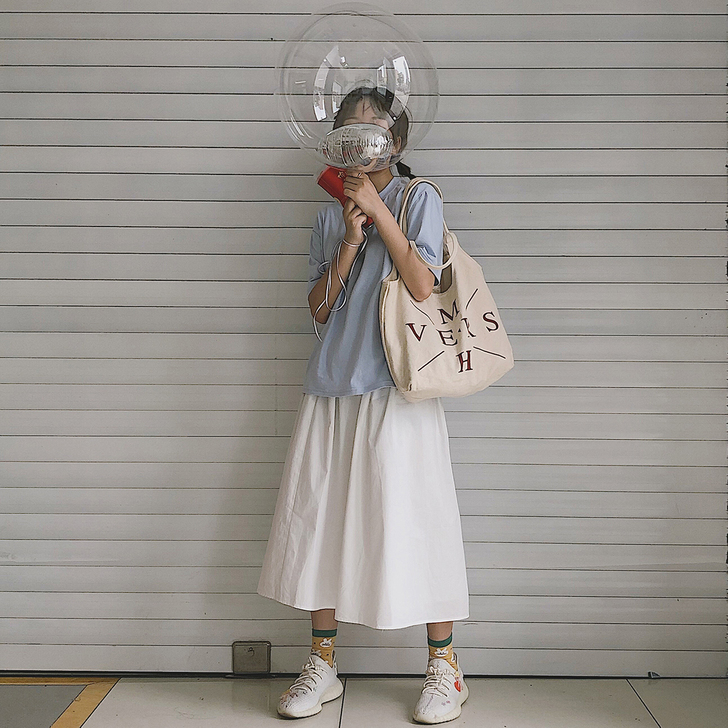 other/其他 白色半身裙