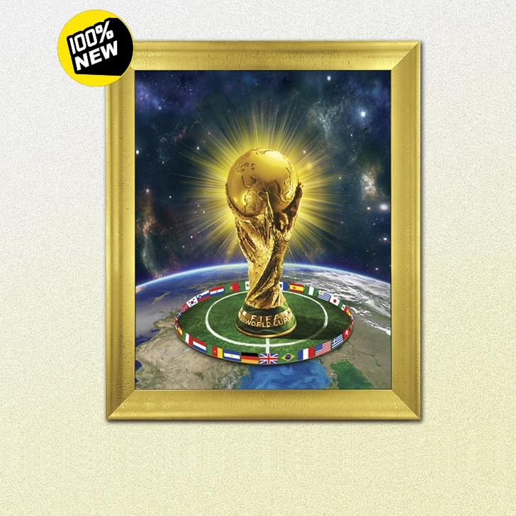厂家库存清仓世界杯工艺画，全新的画面是3D...
