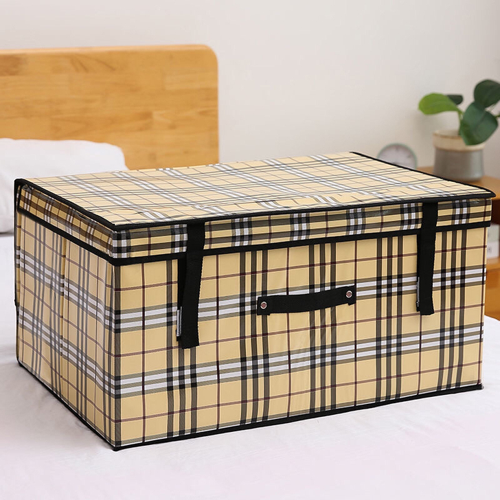 衣物整理箱收纳箱整理盒收纳盒翻盖式无纺布收...