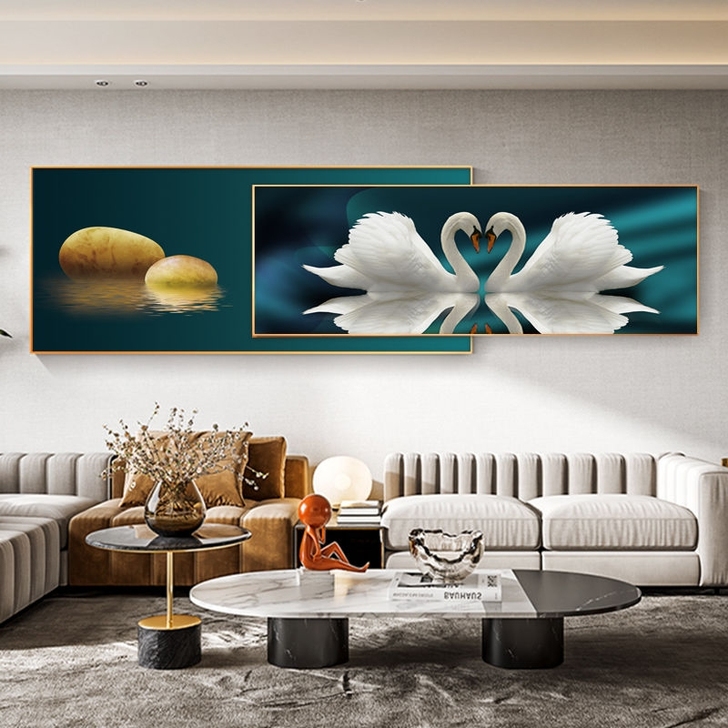 闲置 客厅装饰画叠加轻奢大气客厅餐厅卧室挂...