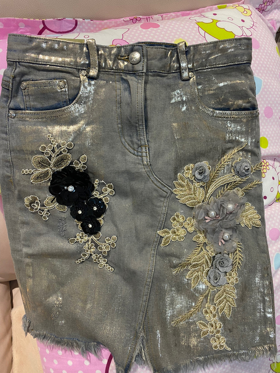 全新重工牛仔裙