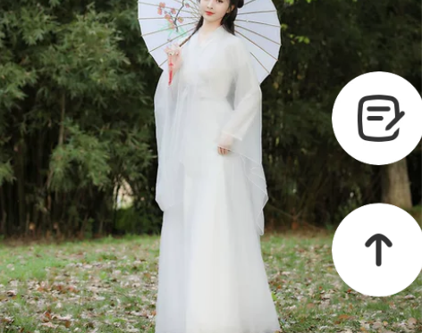 汉服女正品原创中国风改良版连衣裙飘逸古风白...