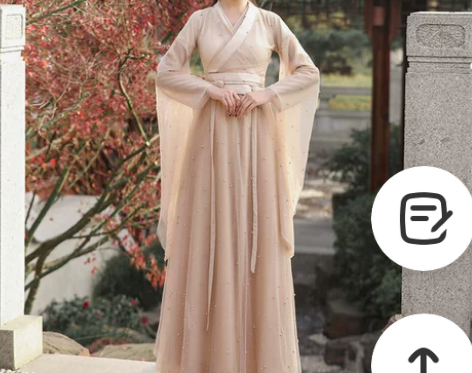 汉服女中国风古装广袖流仙裙夏季仙气改良版连...