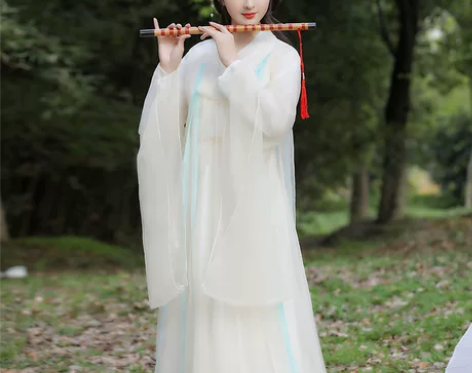 古装女汉服女襦裙仙女白色清新淡雅超仙气古风...