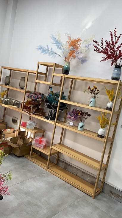 精品玻璃展示柜橱窗展示架工艺礼品展示柜化妆...