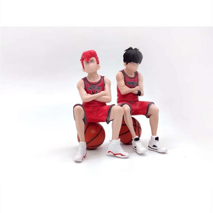 灌篮高手 樱木花道 流川枫 坐篮球Q版公仔...