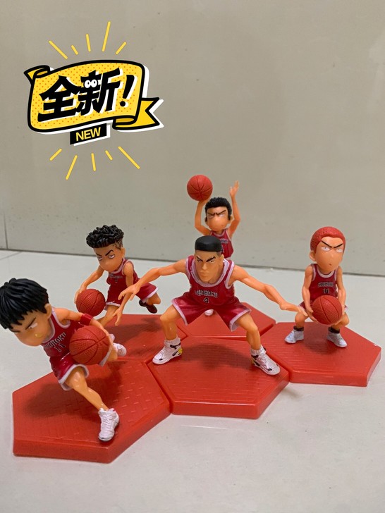 【五虎一套21元】实心灌篮高手5件套手办公...