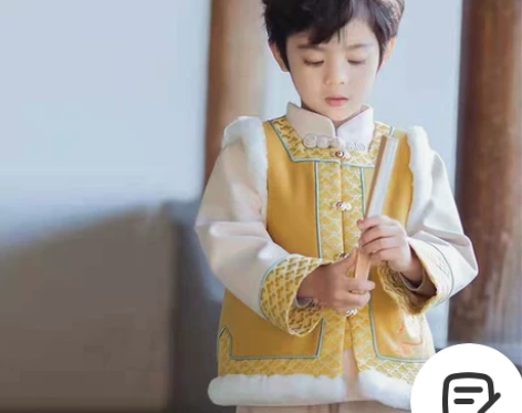 宝宝漂亮汉服，质量好，面料舒服，孩子参加幼...