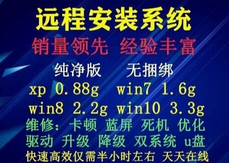 上门电脑维修，远程安装电脑系统，合肥可上门...