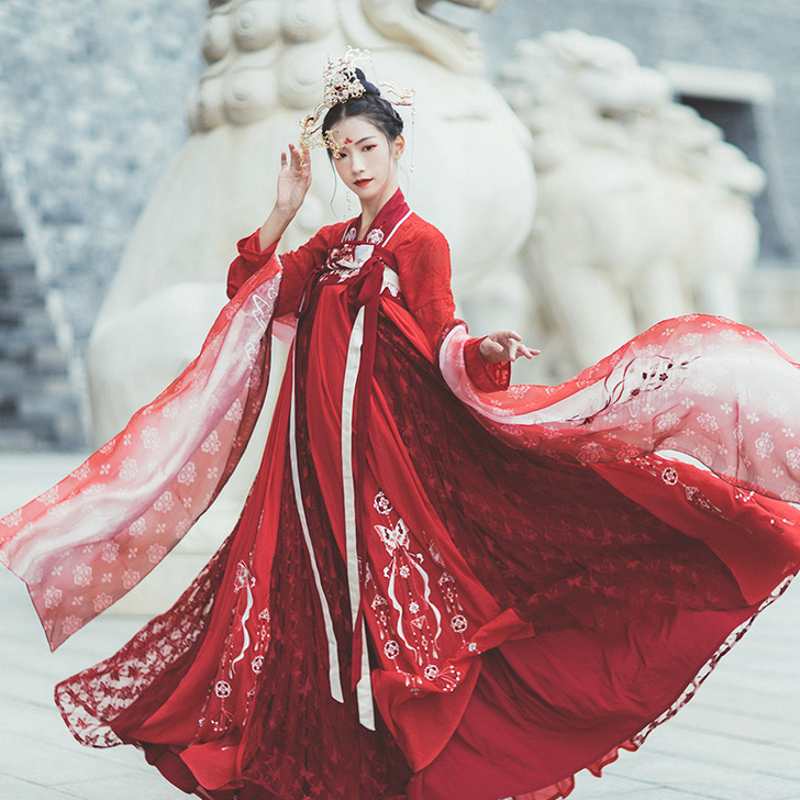 汉尚华莲 民族装舞台装 凤求凰 婚服