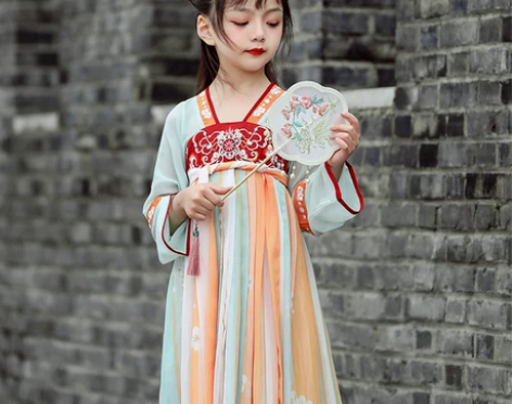 2022新款唐装女童汉服春秋中国风儿童古