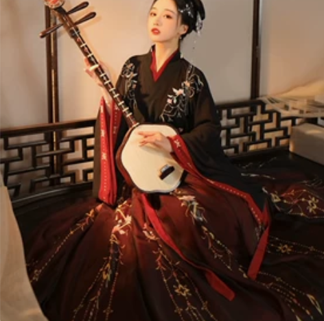云芳晴绾星辰汉服女中国风交领齐腰襦裙魏晋风...