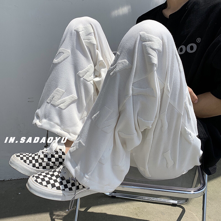 hiphop炸街裤子男夏季韩版潮流高街in...