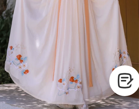 劲合明制过年汉服女原创雪竹下裙L码 仅下裙...