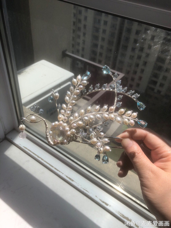 珍珠帕托石锆石金丝凤