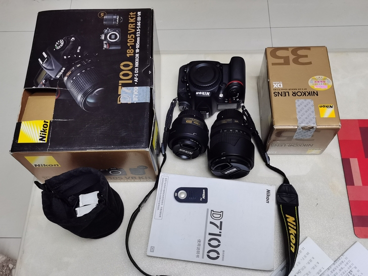 尼康D7100 单反相机 一电 一充 卡 ...