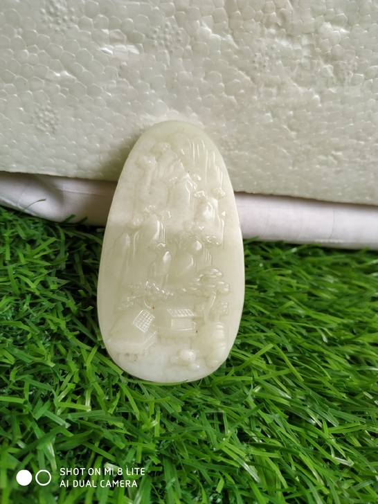 和田玉雕刻的山水画入手渠道：所拍宝贝都是我...