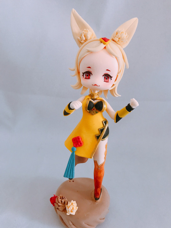 【现货】王者荣耀妲己q版轻粘土手办人偶现货...