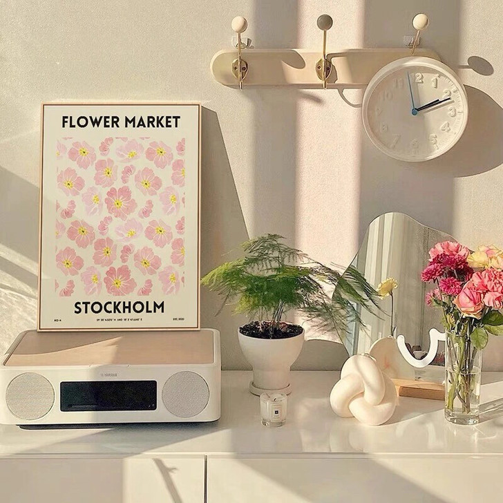 FLOWER MARKET北欧风挂画小碎花...