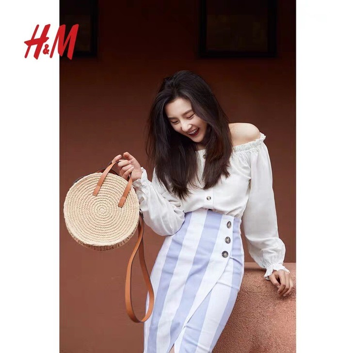 H&M女装宋祖儿同款春季系列半身裙 201...