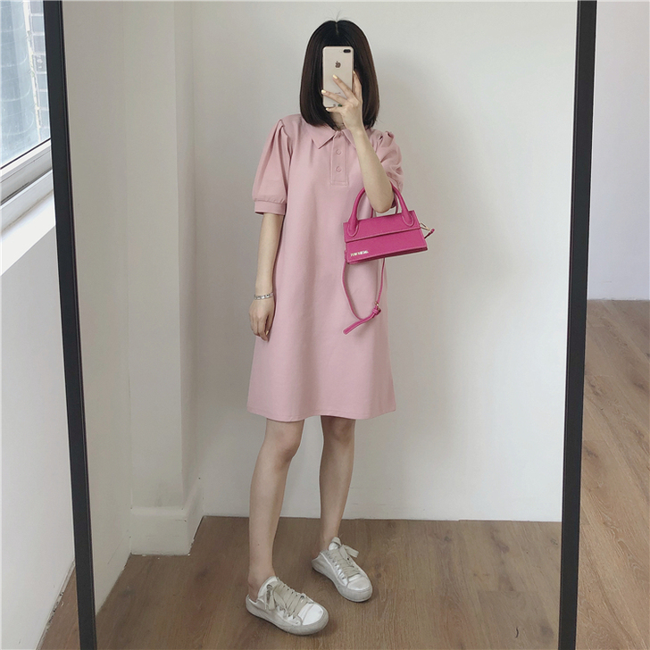 Miss muzi 连衣裙 灰色