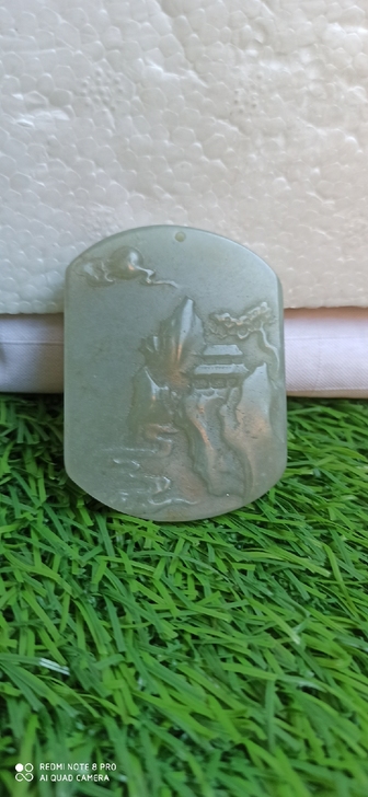 和田玉雕刻的山水画入手渠道:在古玩市场淘的,