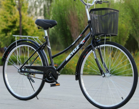 正品单速自行车成人男式女式24寸26寸自行...