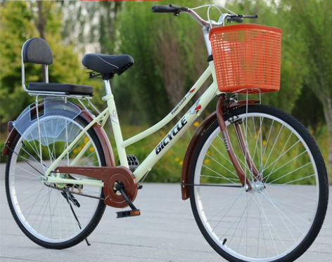 淑女自行车24寸26寸男女式轻便成人通勤复...