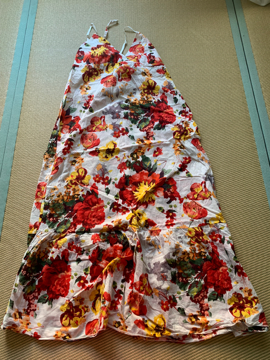 碎花吊带长裙