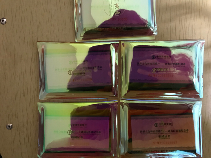 武夷山装帧币双副卡对卡