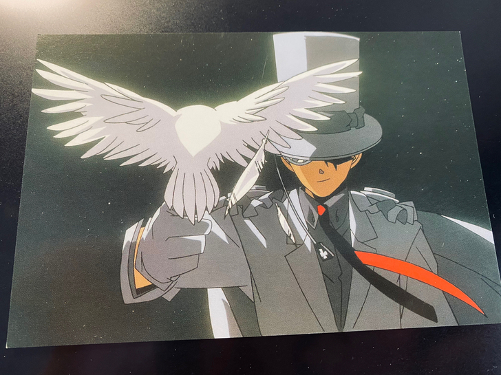 基德原画m3剧场版鸽子斗明信片